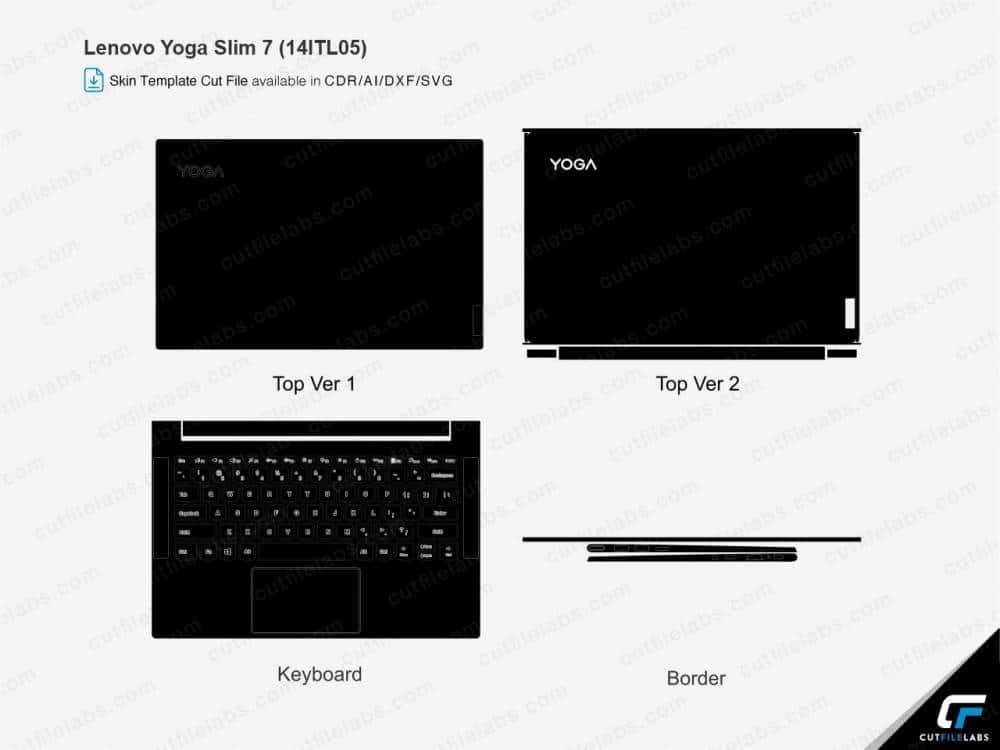 Lenovo Yoga Slim 7 (14ITL05) Cut File Template
