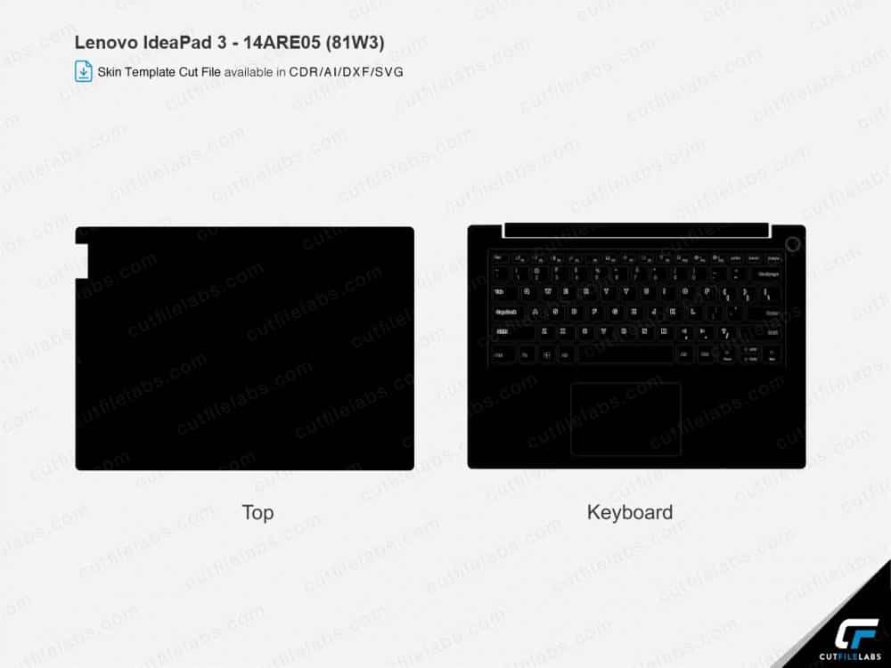 Lenovo IdeaPad 3 14ARE05 (81W3) (2020) Cut File Template