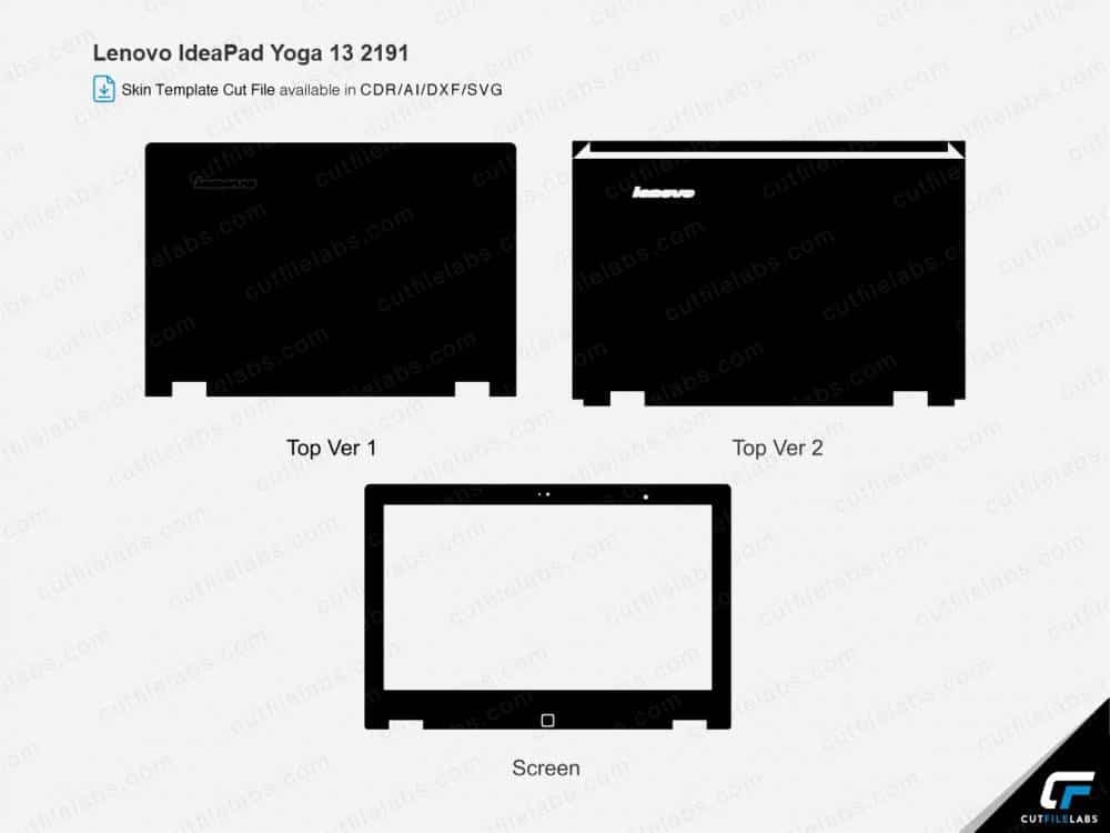 Lenovo IdeaPad Yoga 13 – 2191 (2012) Cut File Template