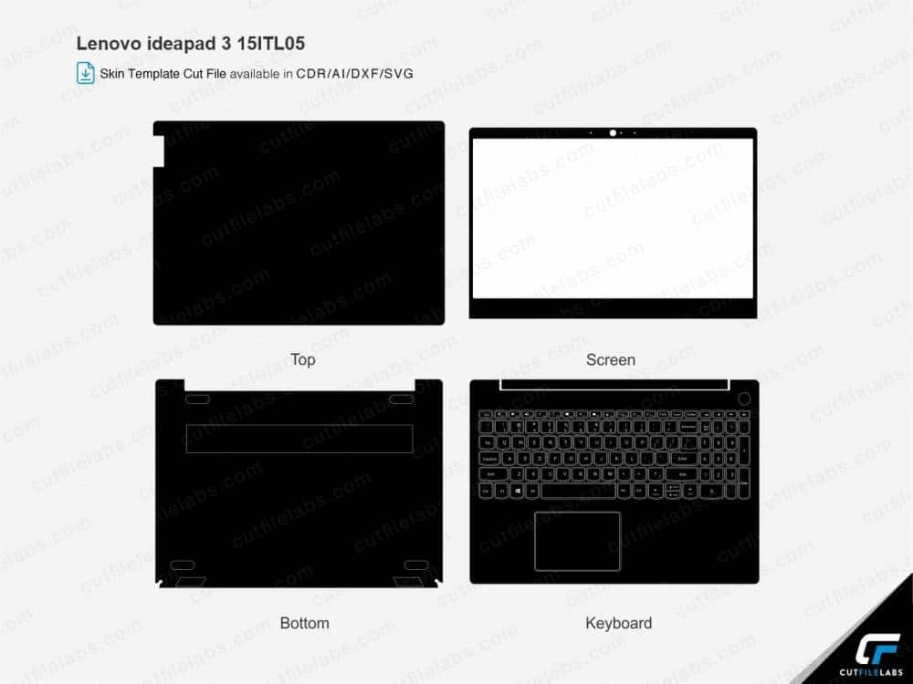 Lenovo Ideapad 3 15ITL05 (2022) Cut File Template