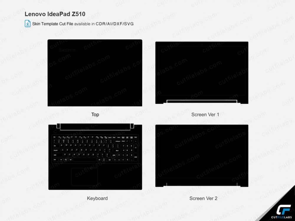 Lenovo IdeaPad Z510 (2013) Cut File Template