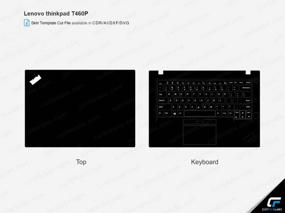 Lenovo ThinkPad T460P (2016) Cut File Template
