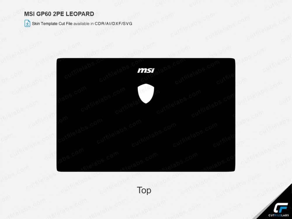MSI GP60 2PE Leopard (2014) Cut File Template