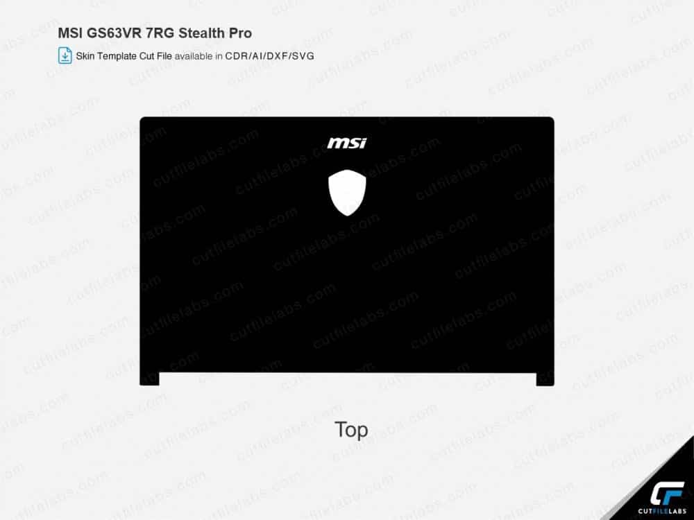 MSI GS63VR 7RG Stealth Pro (2016) Cut File Template