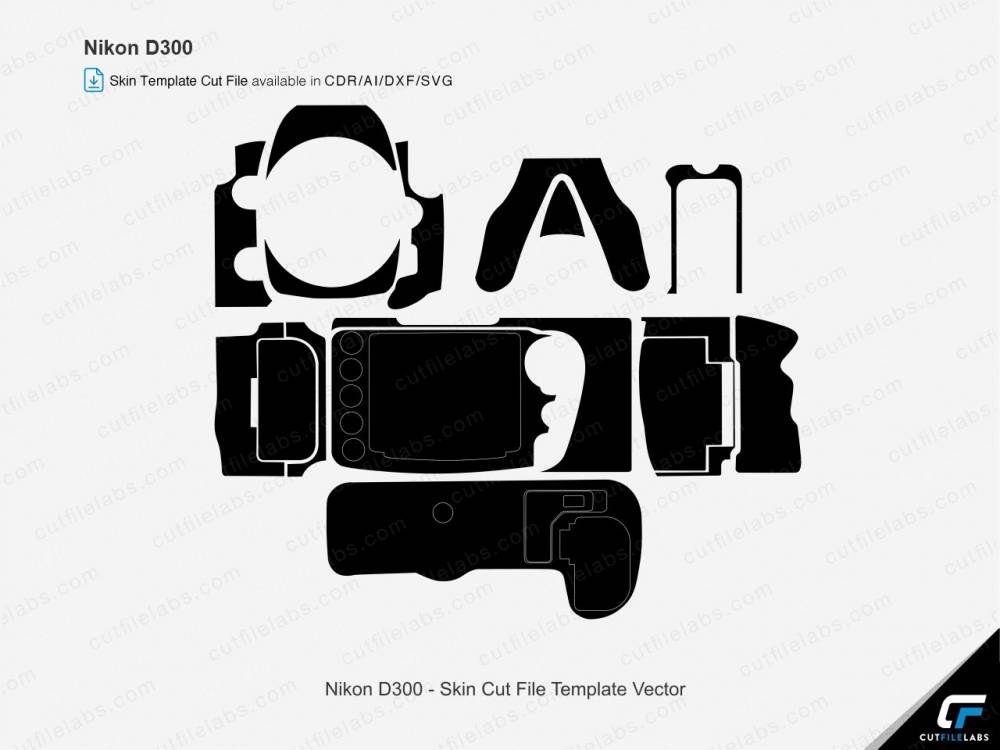 Nikon D300 Cut File Template