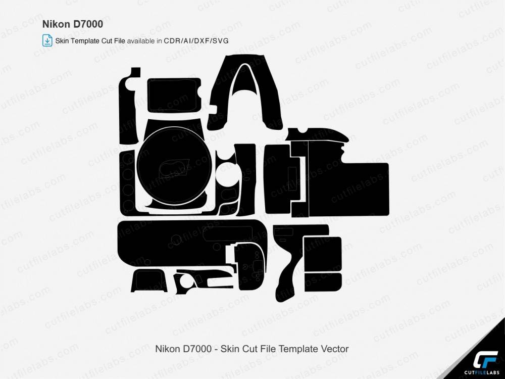 Nikon D7000 (2010) Cut File Template