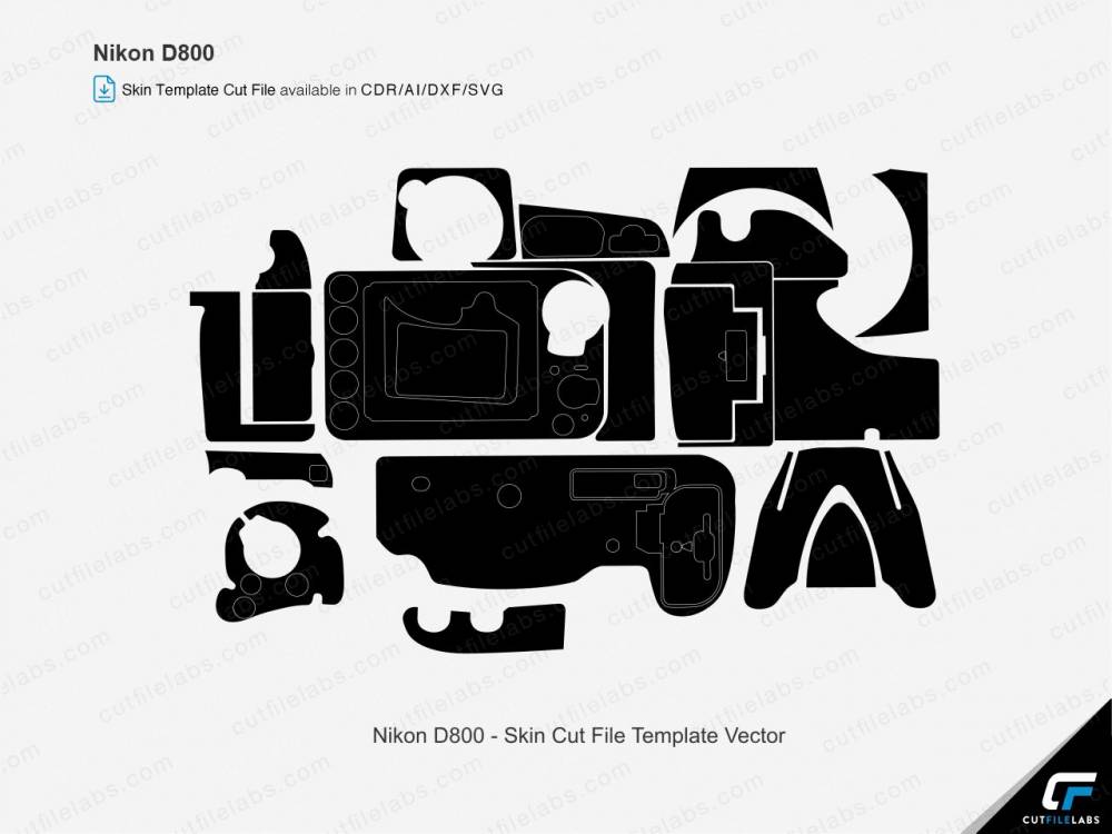 Nikon D800 Cut File Template