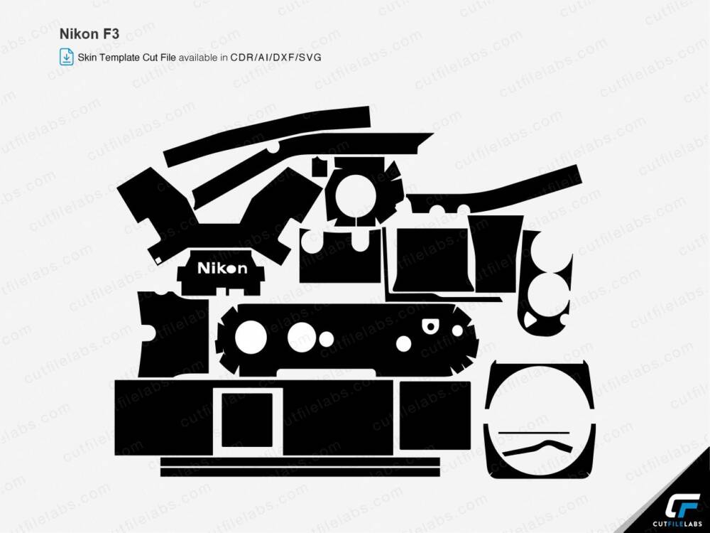 Nikon F3 (1980) Cut File Template
