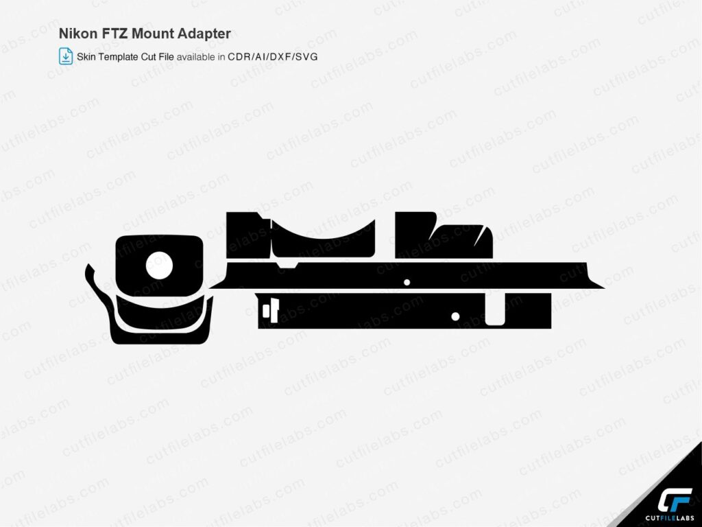 Nikon FTZ Mount Adapter Cut File Template