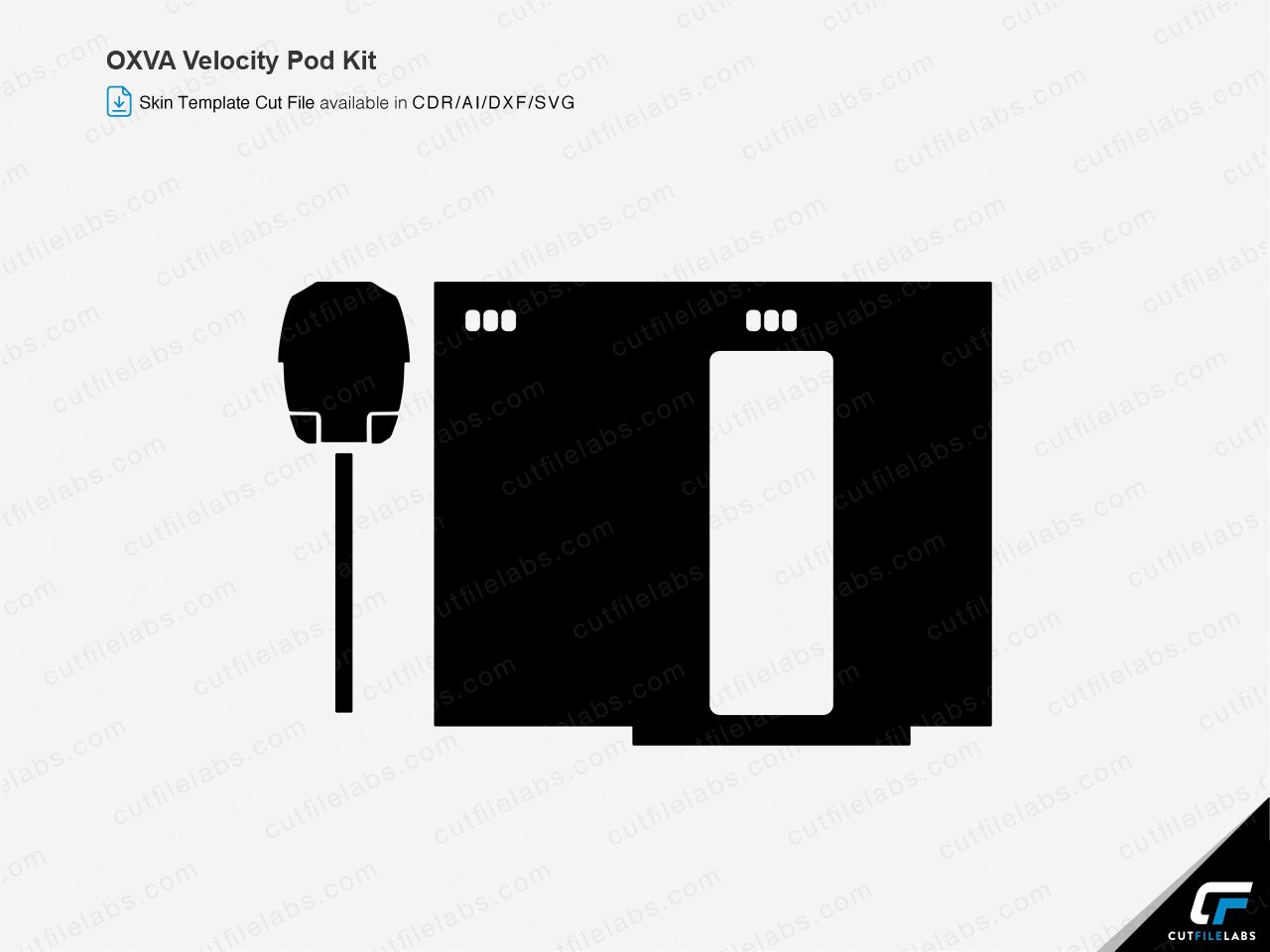 OXVA Velocity Pod Kit Cut File Template