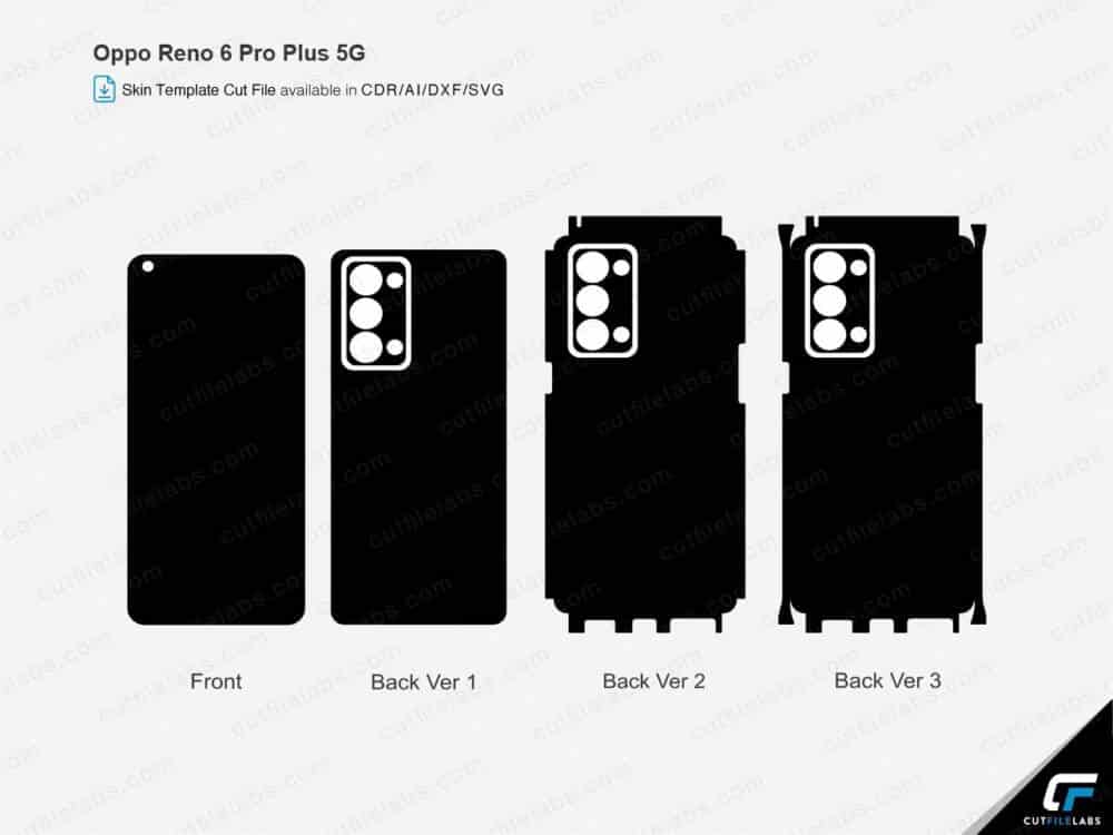 Oppo Reno 6 Pro Plus 5G Cut File Template