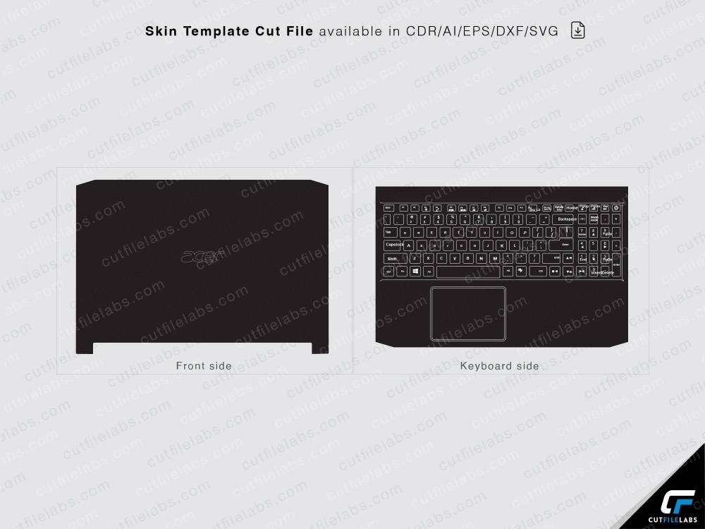 Acer Nitro 5 515-55 (2020) Cut File Template