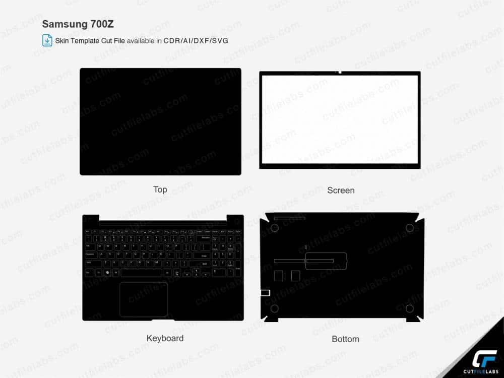 Samsung 700Z Cut File Template