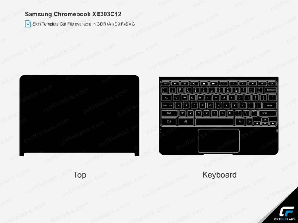 Samsung ChromeBook XE303C12 (2012) Cut File Template