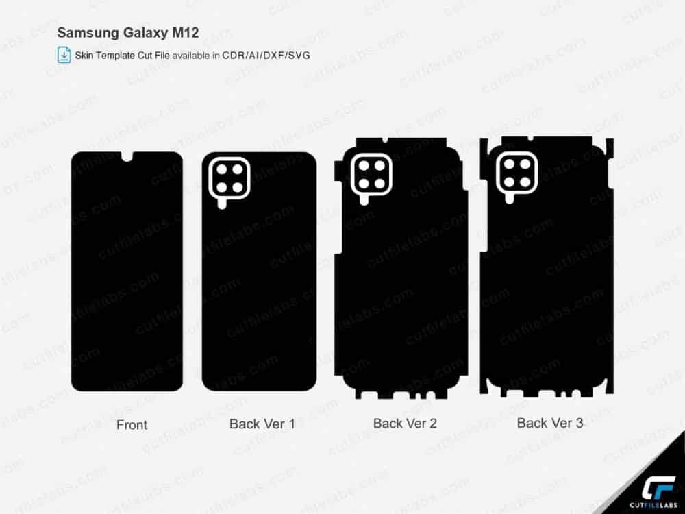 Samsung Galaxy M12 Cut File Template