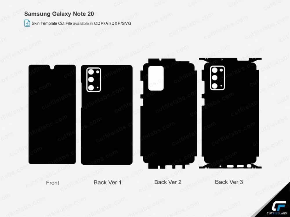 Samsung Galaxy Note 20 Cut File Template