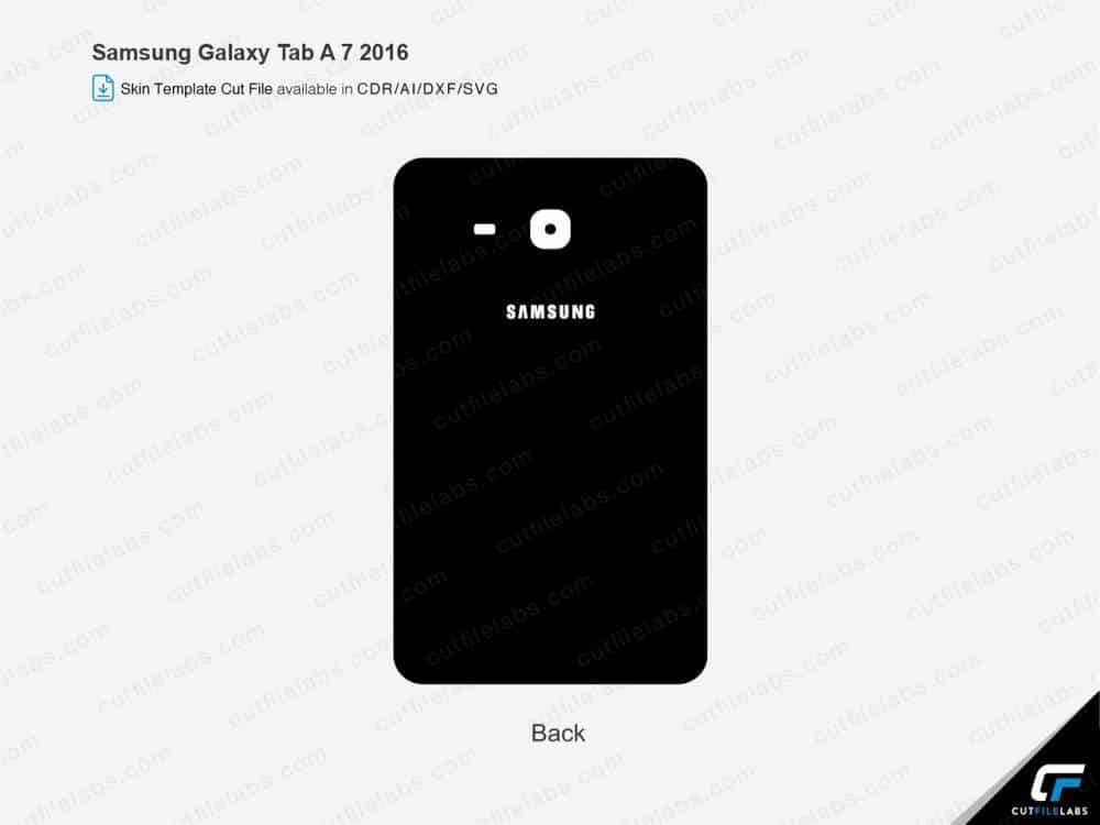 Samsung Galaxy Tab A 7 (2016) Cut File Template