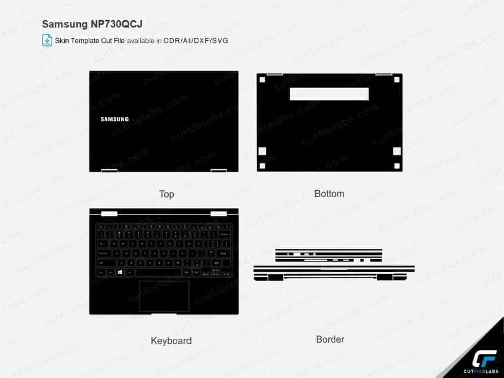 Samsung Galaxy Book Flex Alpha NP730QCJ (2020) Cut File Template