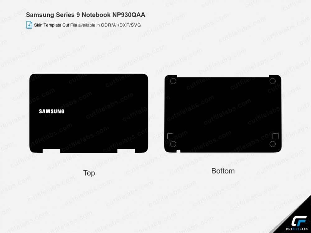 Samsung Series 9 Notebook NP930QAA Cut File Template