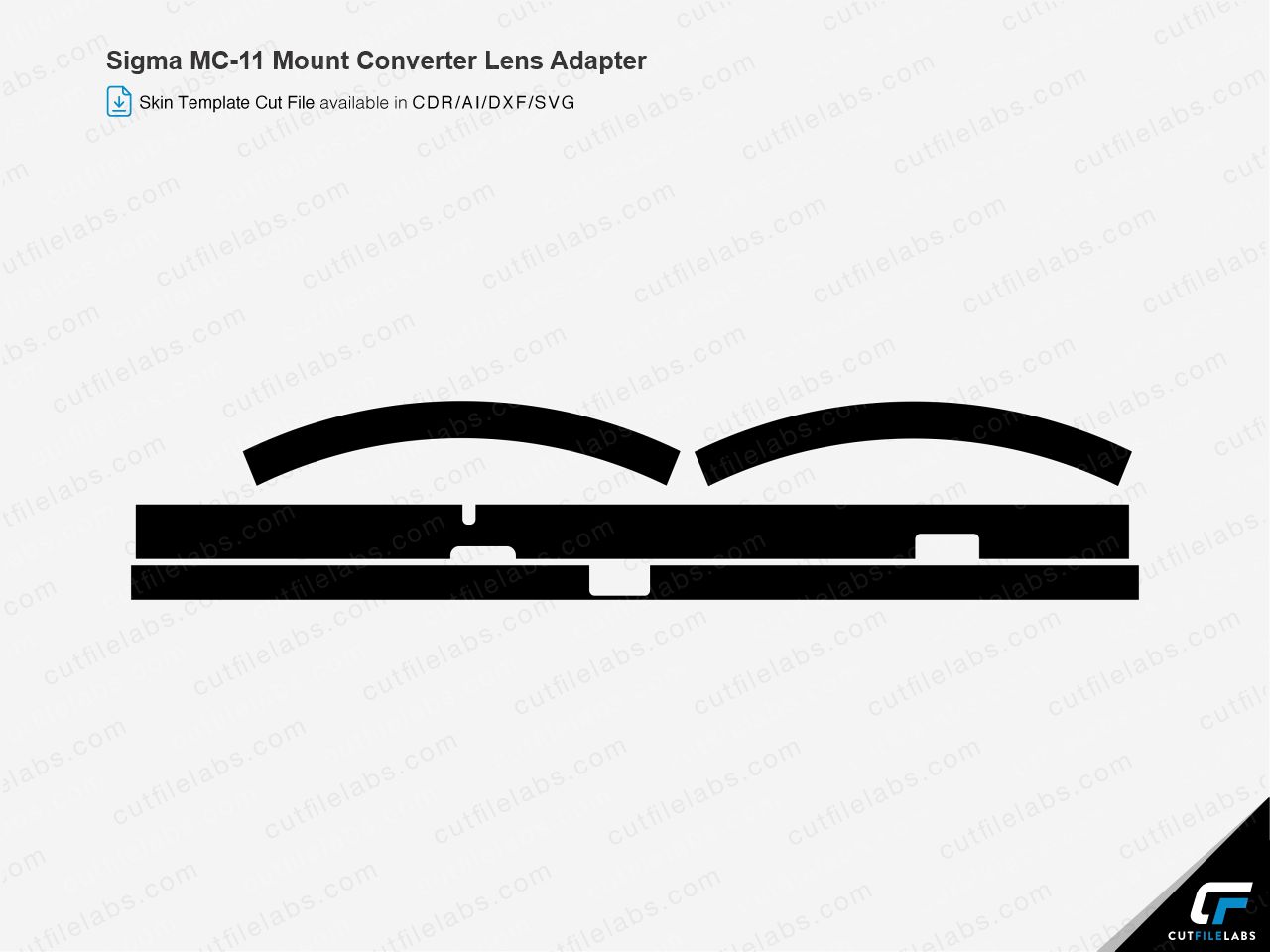 Sigma MC-11 Mount Converter Lens Adapter Cut File Template