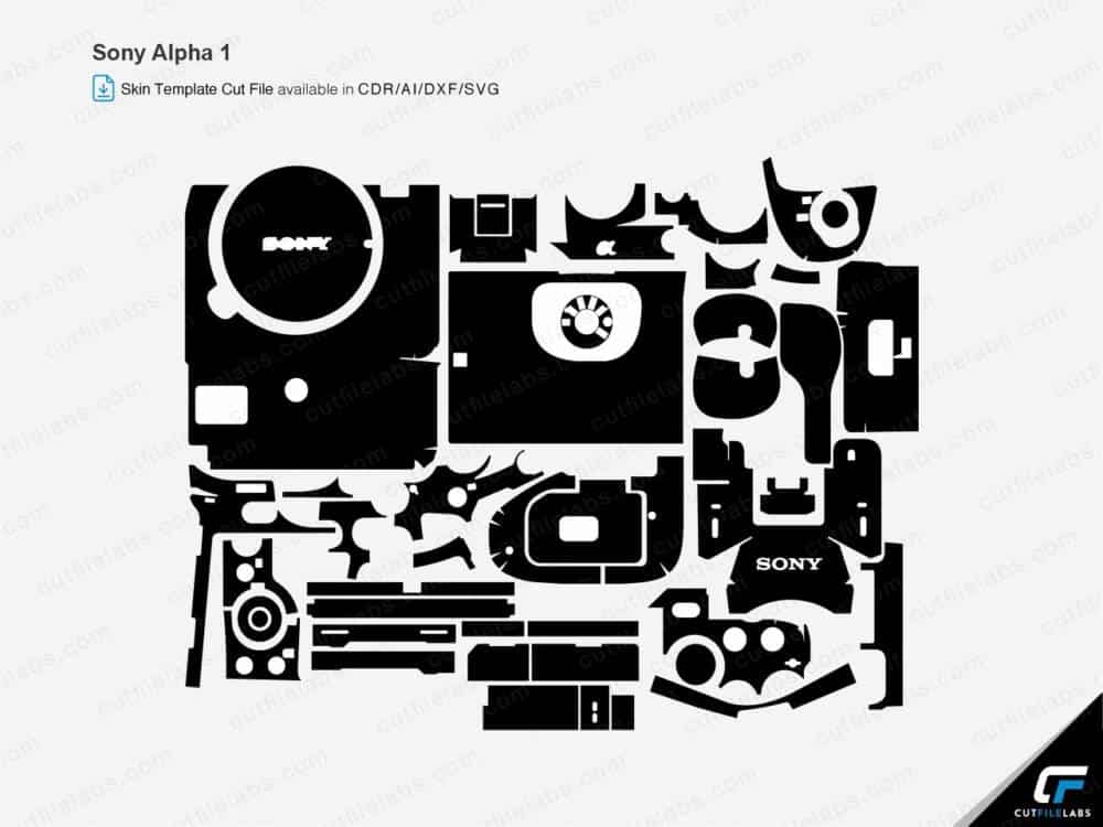 Sony Alpha 1 (A1) (2021) Cut File Template