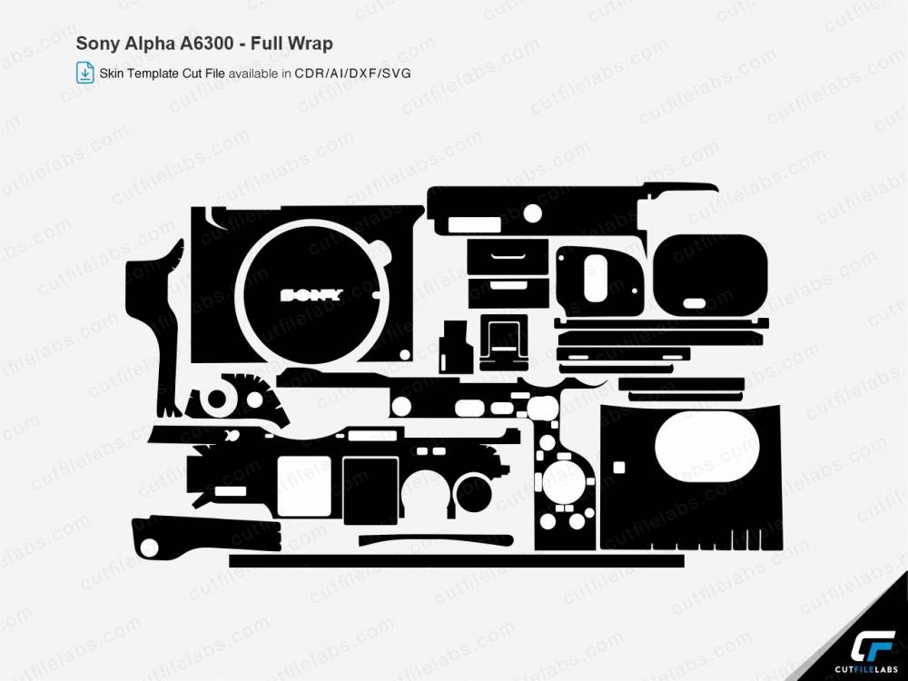 Sony Alpha A6300 Cut File Template