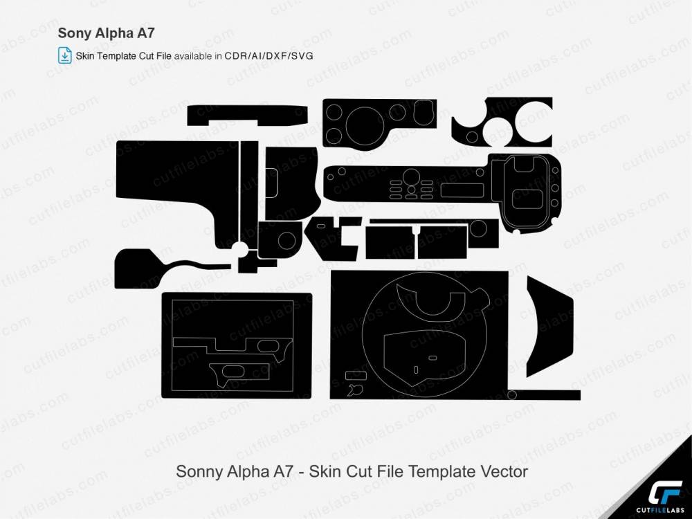 Sony Alpha A7/A7R/A7S Cut File Template