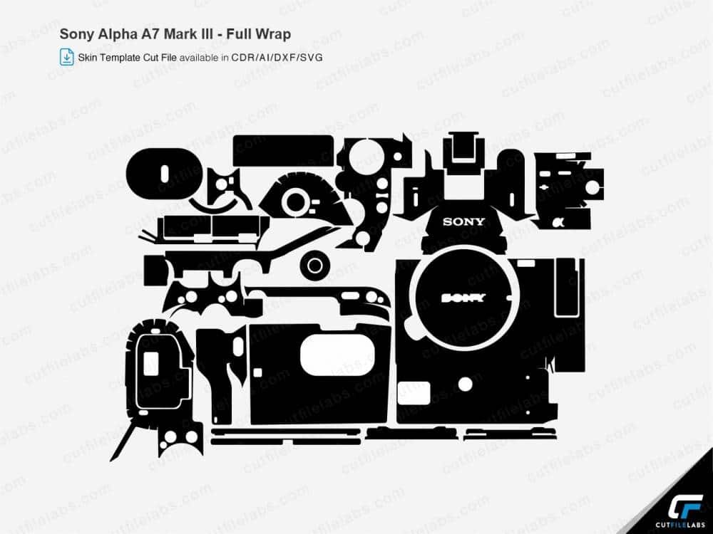 Sony Alpha A7 Mark III / A7R III Cut File Template