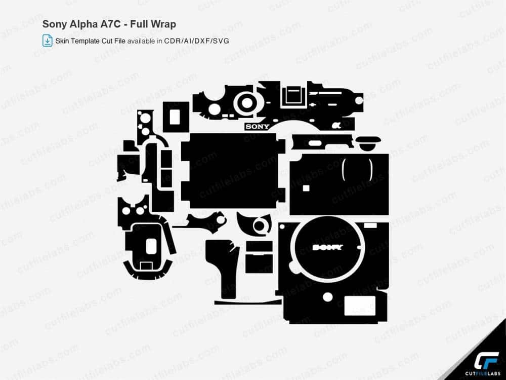 Sony Alpha A7C Cut File Template