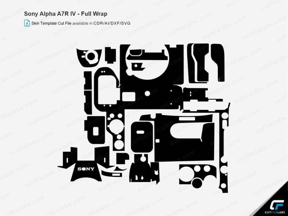 Sony Alpha A7R IV (2019) Cut File Template