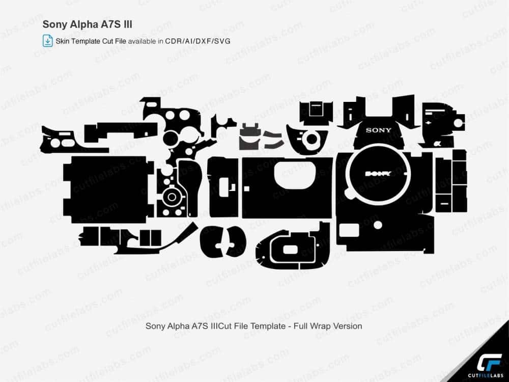Sony Alpha A7S III (2020) Cut File Template