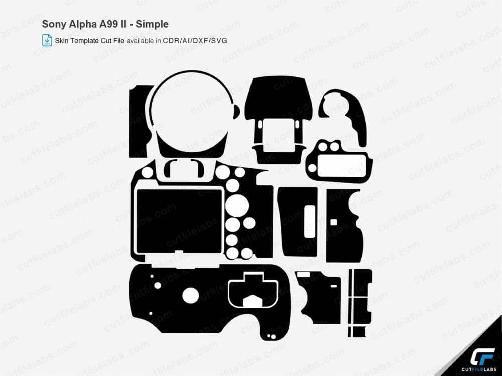 Sony Alpha A99 II (2016) Cut File Template