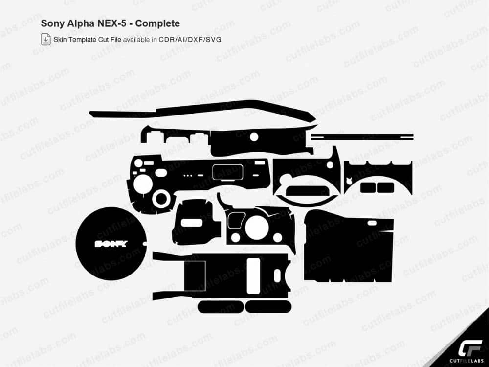 Sony Alpha NEX-5 Cut File Template