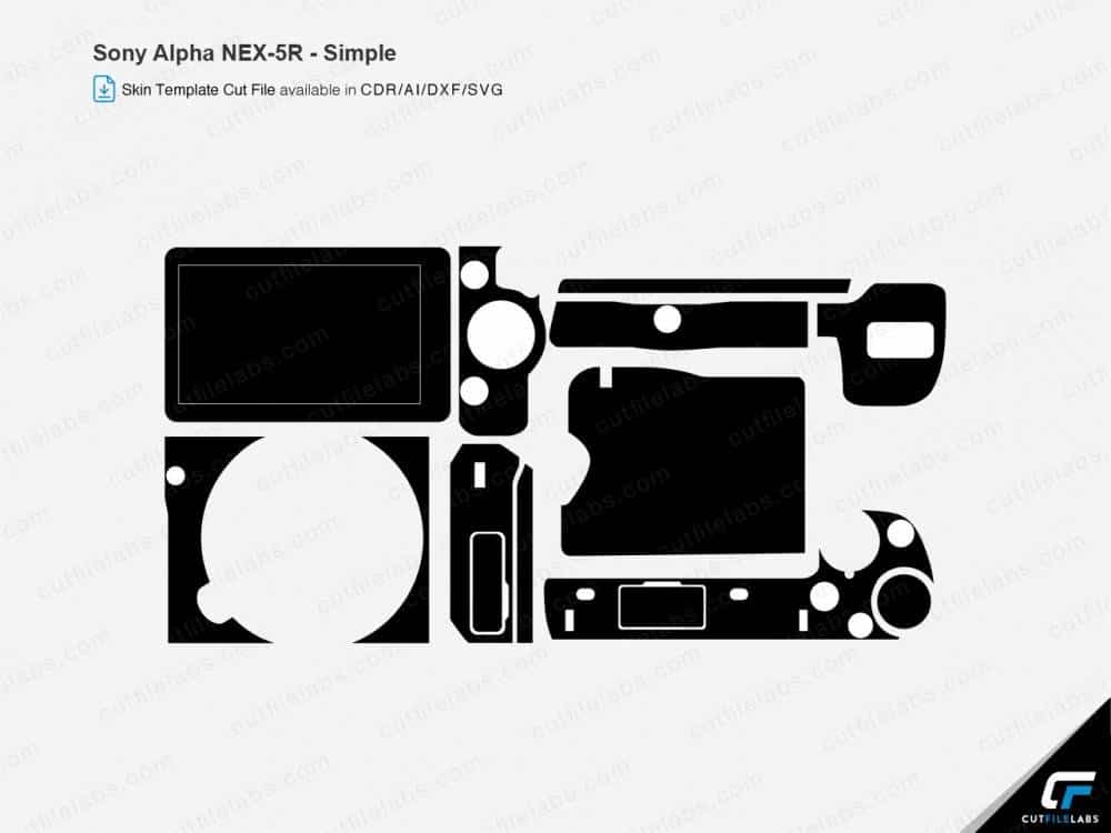 Sony Alpha NEX-5R (2012) Cut File Template