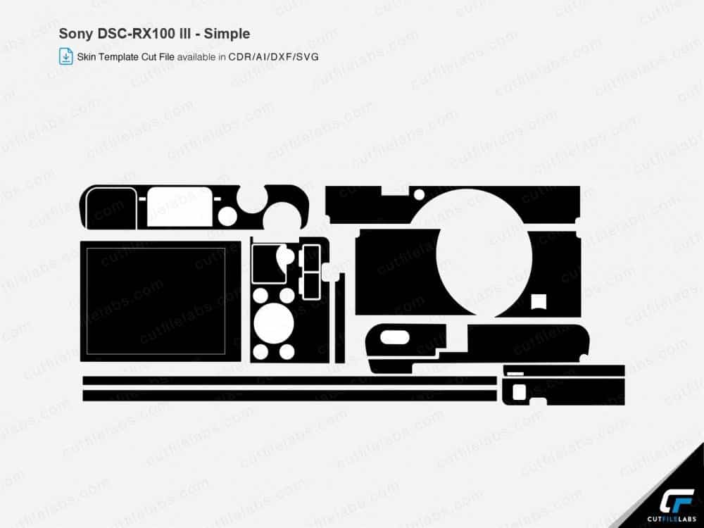 Sony DSC-RX100 III (2014) Cut File Template