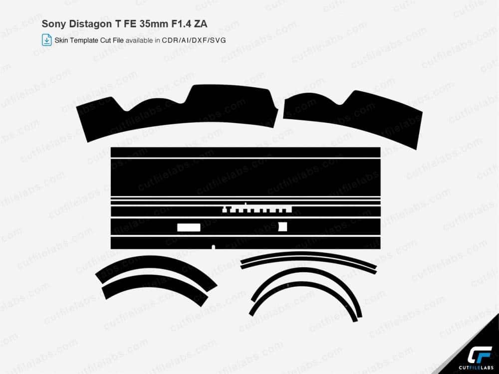 Sony Distagon T FE 35mm F1.4 ZA Cut File Template
