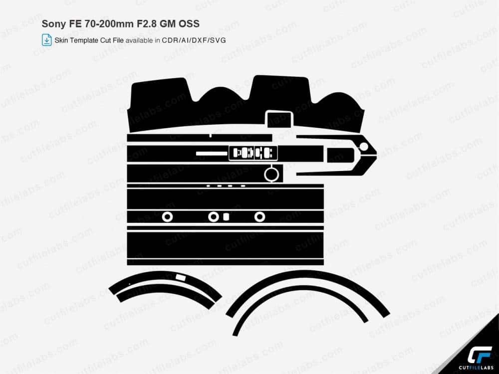 Sony FE 70-200mm F2.8 GM OSS (2016) Cut File Template