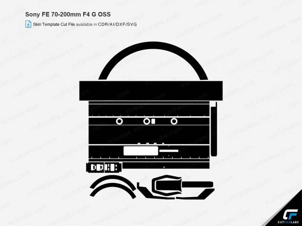 Sony FE 70-200mm F4 G OSS (2014) Cut File Template