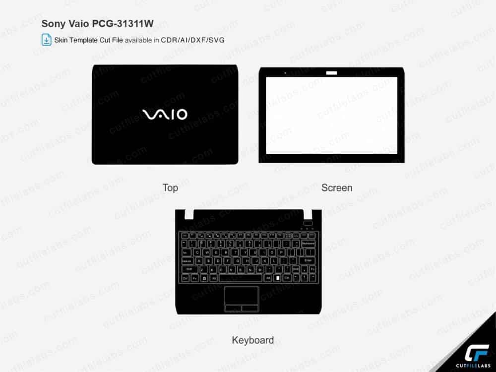 Sony Vaio PCG-31311W (2015) Cut File Template