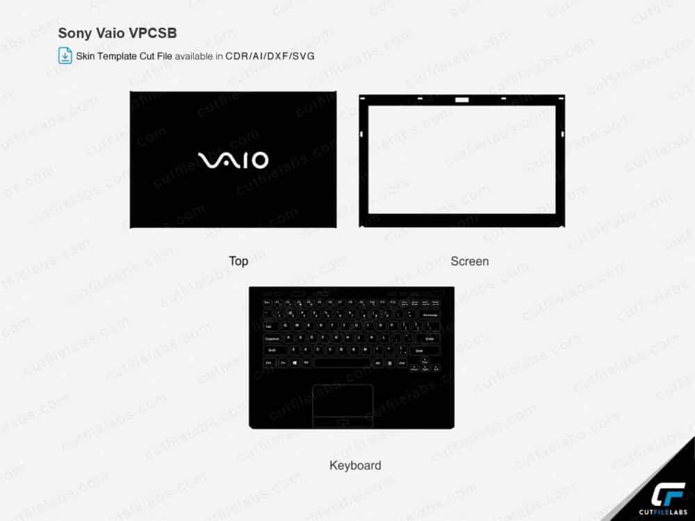 Sony Vaio VPCSB Cut File Template