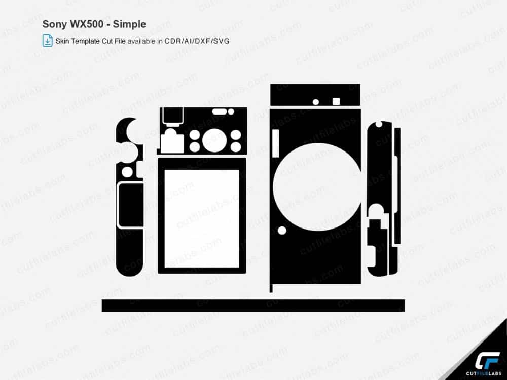 Sony WX500 Cut File Template