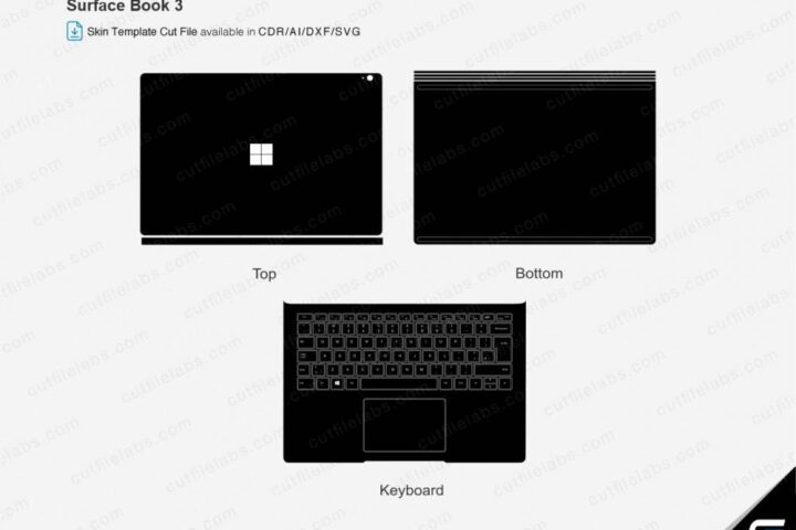 Surface Book 3 (13.5 inch) (2020) Cut File Template