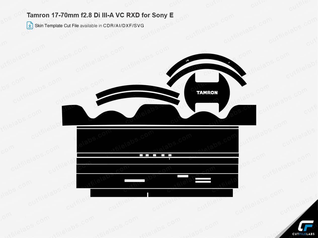 Tamron 17-70mm f2.8 Di III-A VC RXD for Sony E (2021) Cut File Template