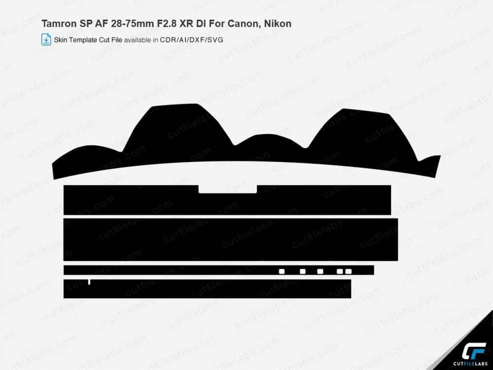 Tamron SP AF 28-75mm F2.8 XR Di For Canon, Nikon (2018) Cut File Template
