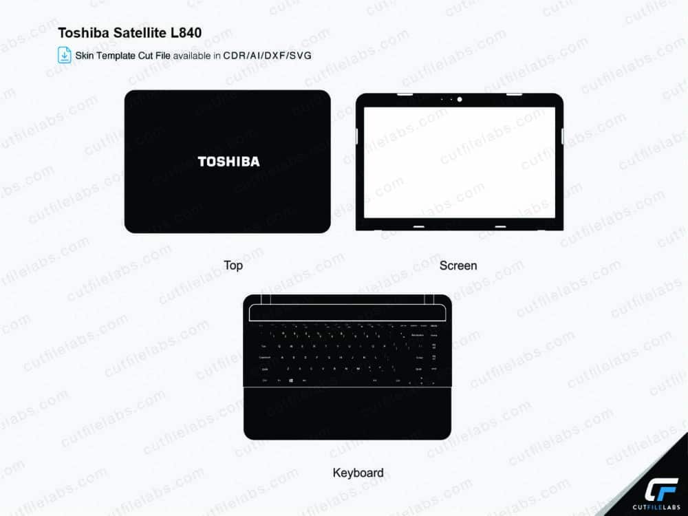 Toshiba Satellite L840 (2012) Cut File Template