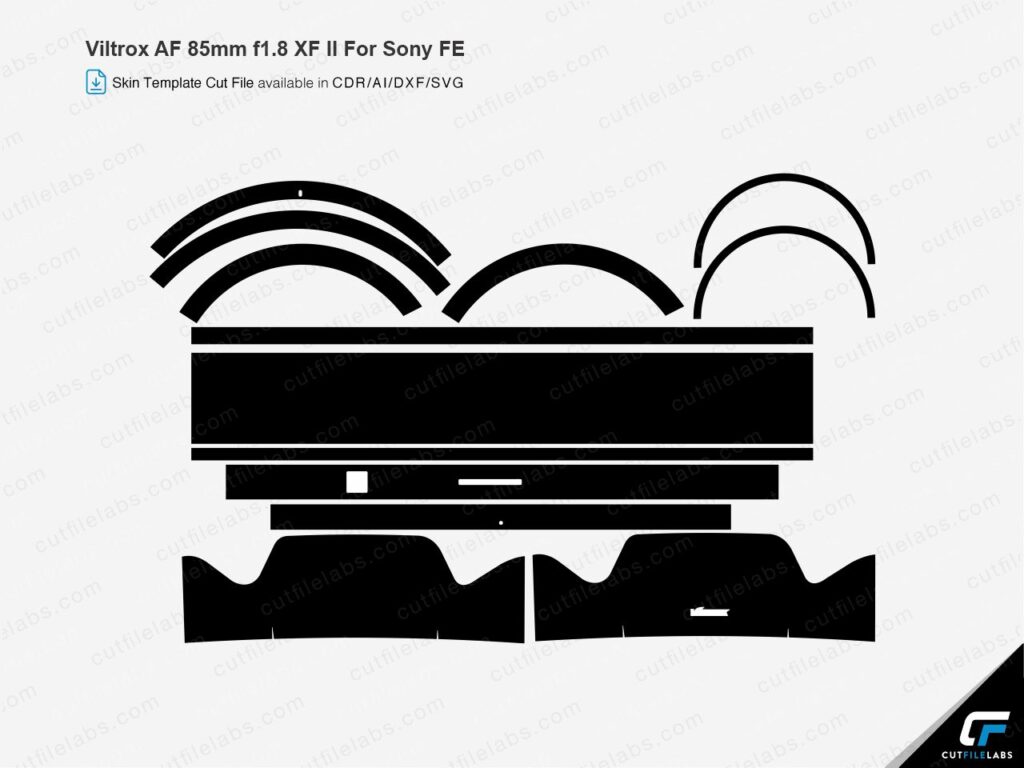 Viltrox AF 85mm f1.8 XF II For Sony FE (2020) Cut File Template