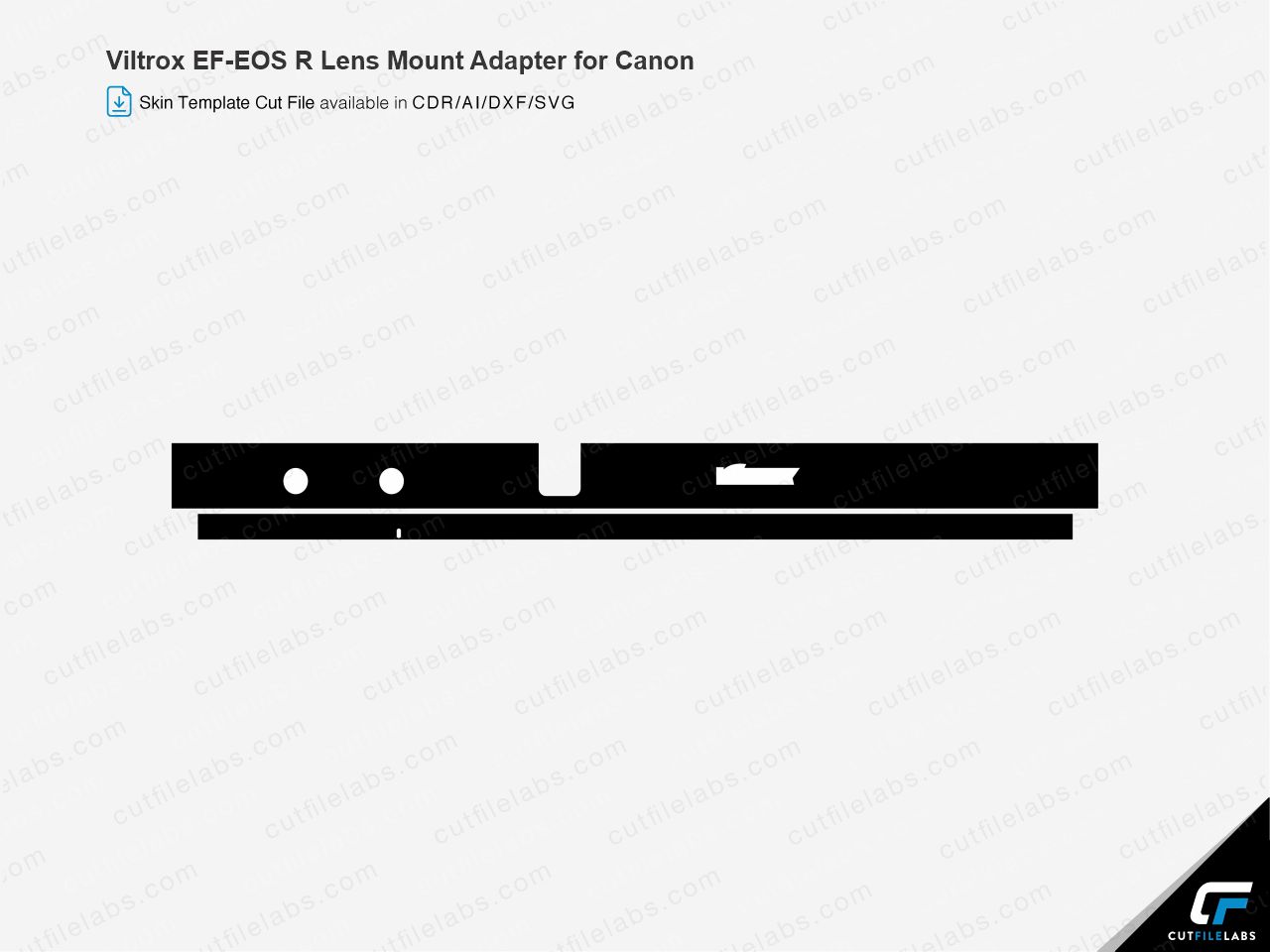 Viltrox EF-EOS R Lens Mount Adapter for Canon (2019) Cut File Template
