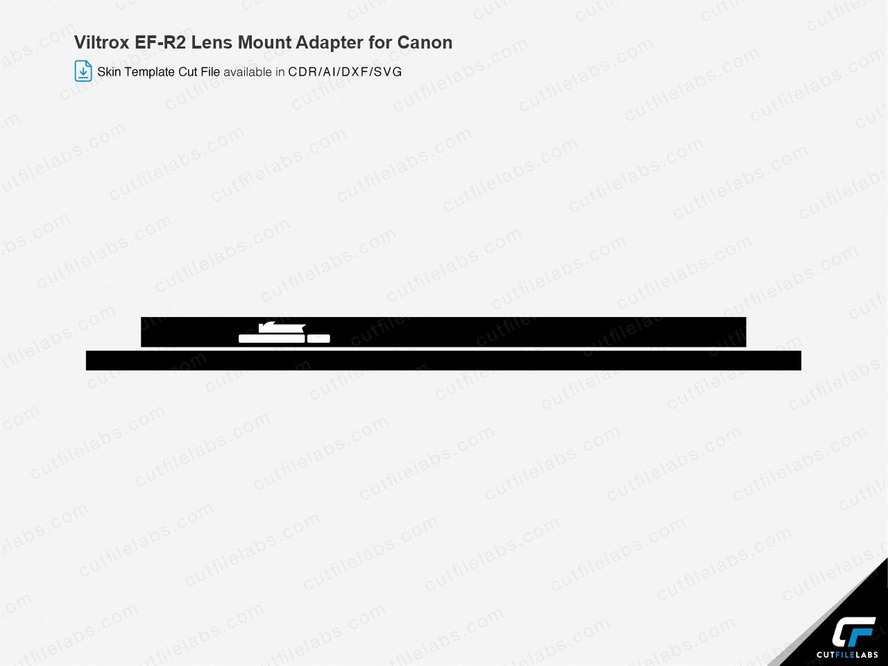 Viltrox EF-R2 Lens Mount Adapter for Canon Cut File Template