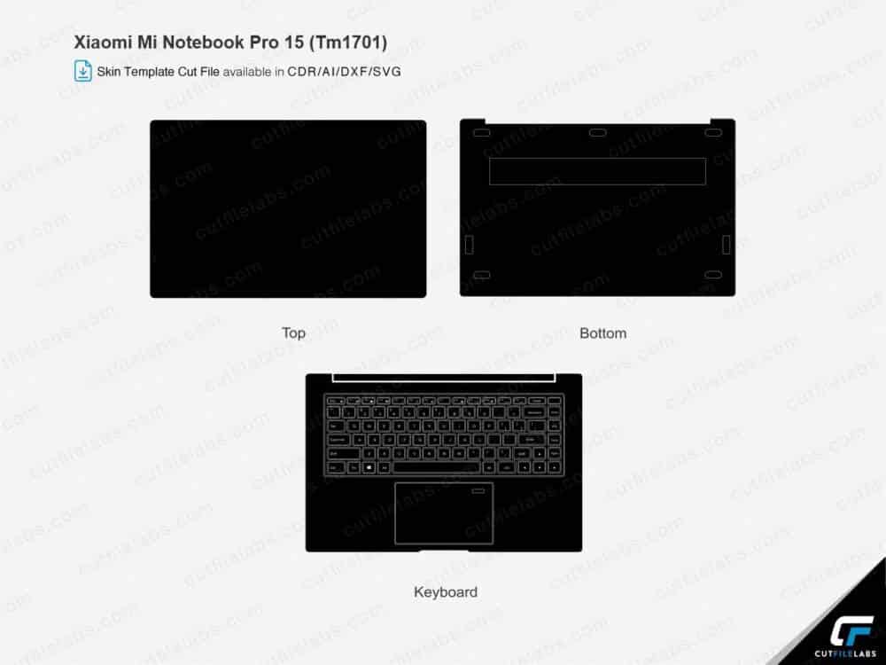 Xiaomi Mi Notebook Pro 15 (TM1701) Cut File Template