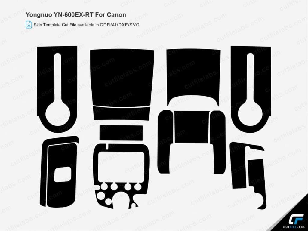 Yongnuo YN-600EX-RT For Canon (2014) Cut File Template